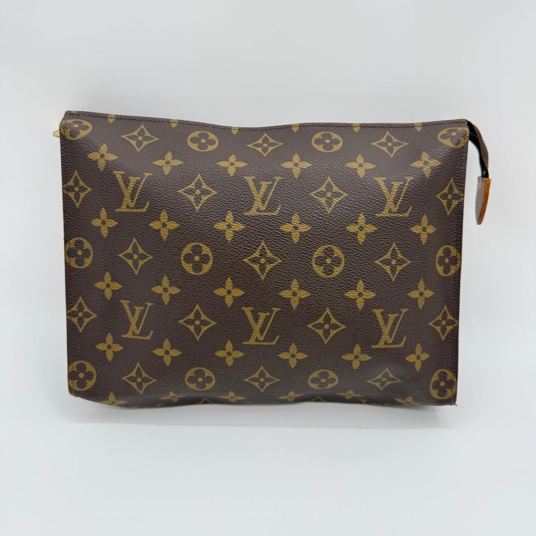 Louis Vuitton Vintage Brown Monogram Toiletry Pouch 26 Bag - Lux Central