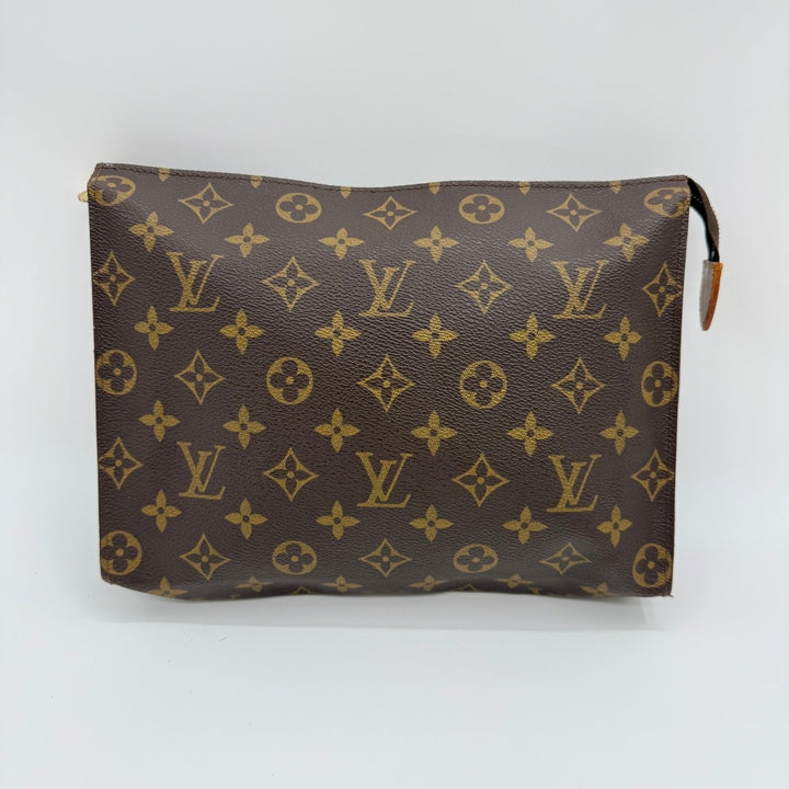 Louis Vuitton Vintage Brown Monogram Toiletry Pouch 26 Bag - Lux Central