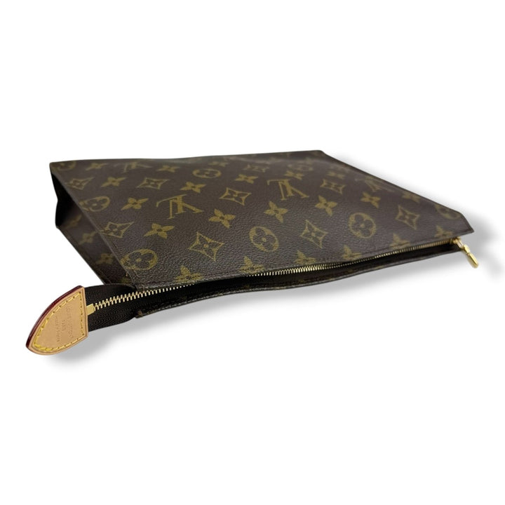 Louis Vuitton Vintage Brown Monogram Toiletry Pouch 26 Bag - Lux Central