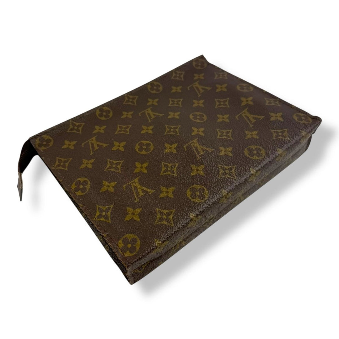 Louis Vuitton Vintage Brown Monogram Toiletry Pouch 26 Bag - Lux Central