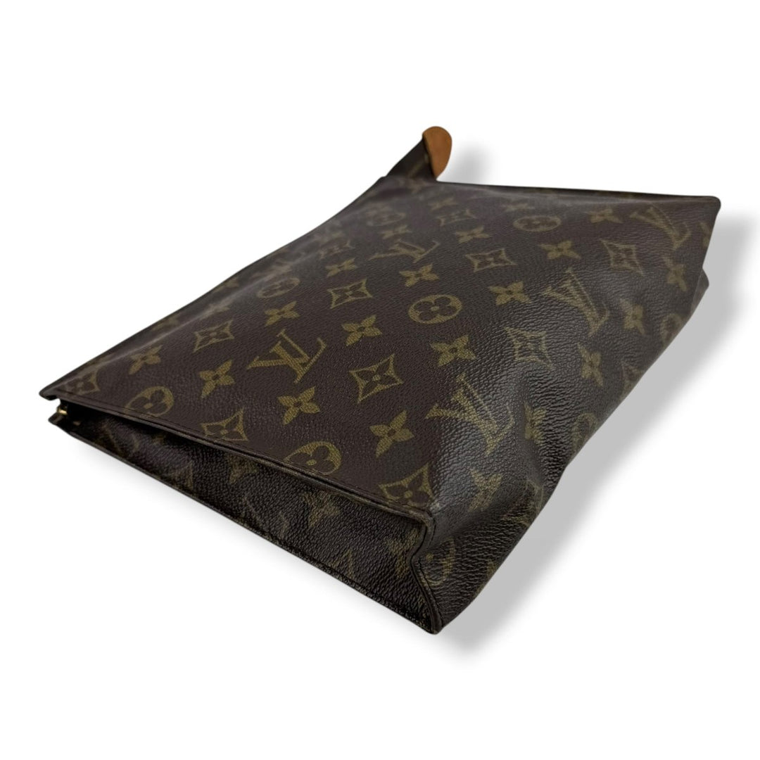 Louis Vuitton Vintage Brown Monogram Toiletry Pouch 26 Bag - Lux Central