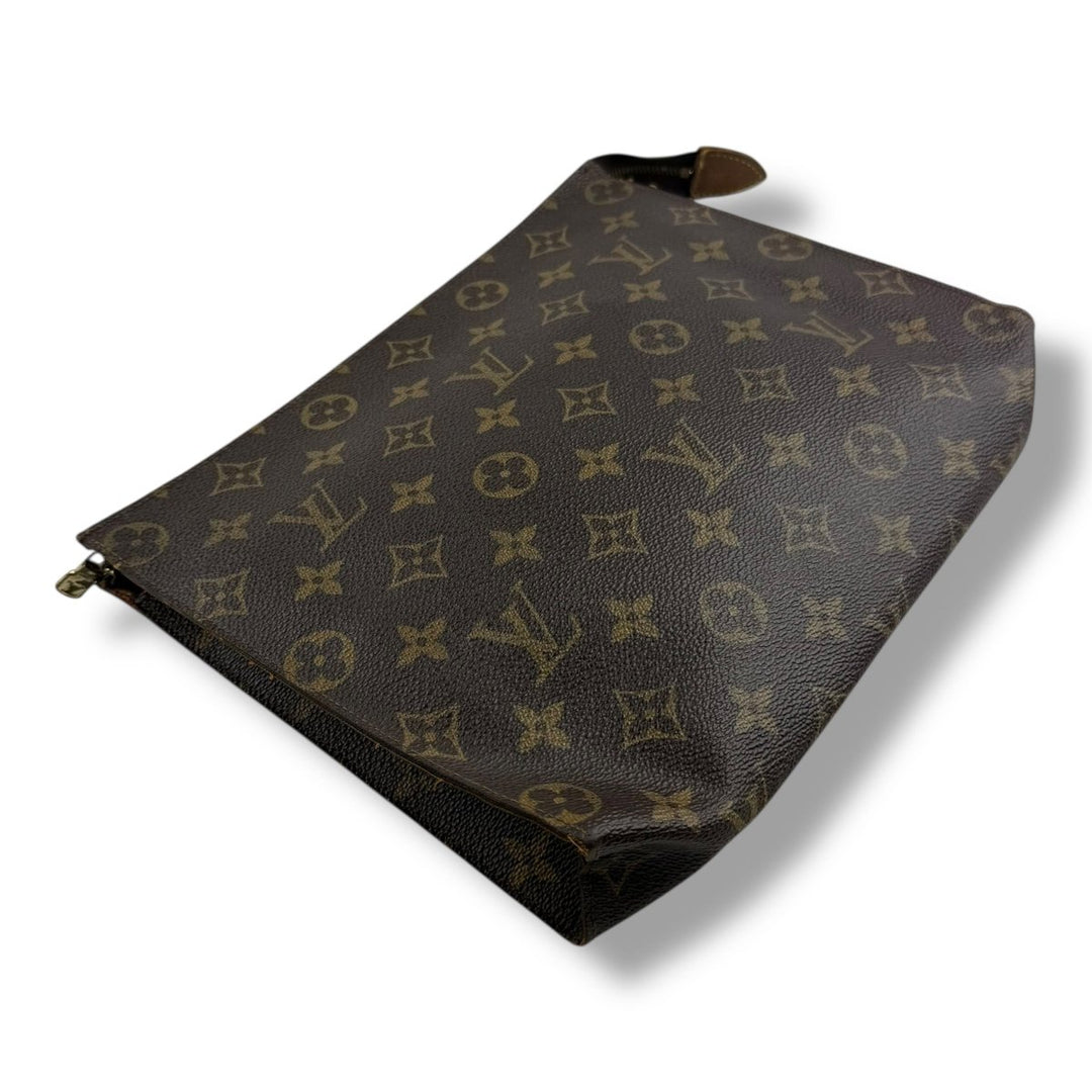 Louis Vuitton Vintage Brown Monogram Toiletry Pouch 26 Bag - Lux Central