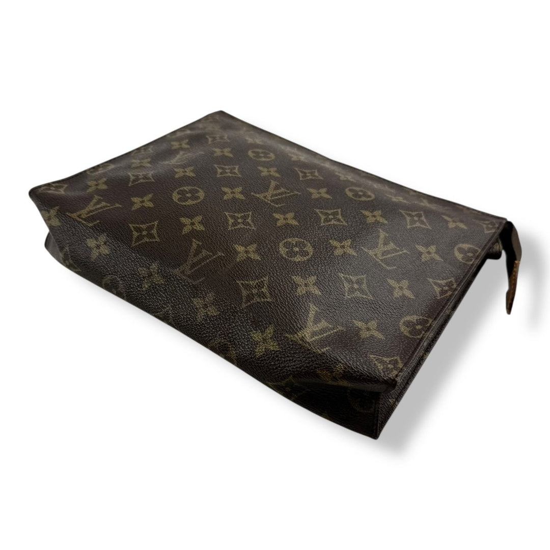 Louis Vuitton Vintage Brown Monogram Toiletry Pouch 26 Bag - Lux Central