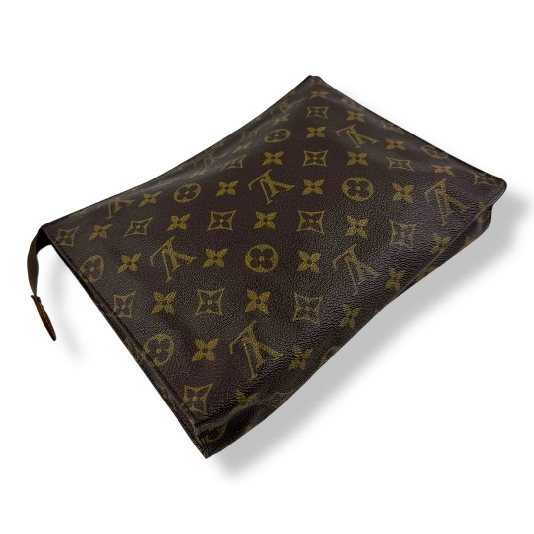 Louis Vuitton Vintage Brown Monogram Toiletry Pouch 26 Bag - Lux Central