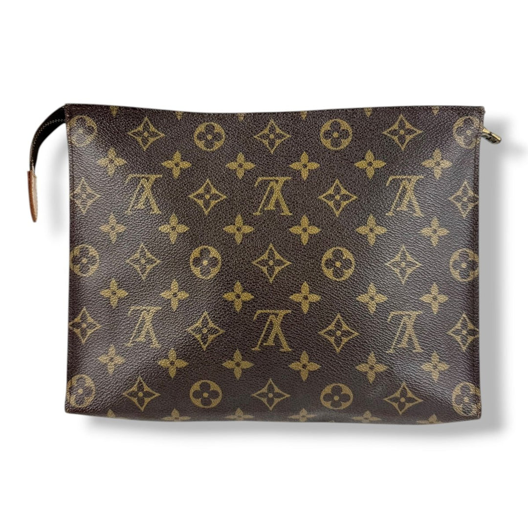 Louis Vuitton Vintage Brown Monogram Toiletry Pouch 26 Bag - Lux Central