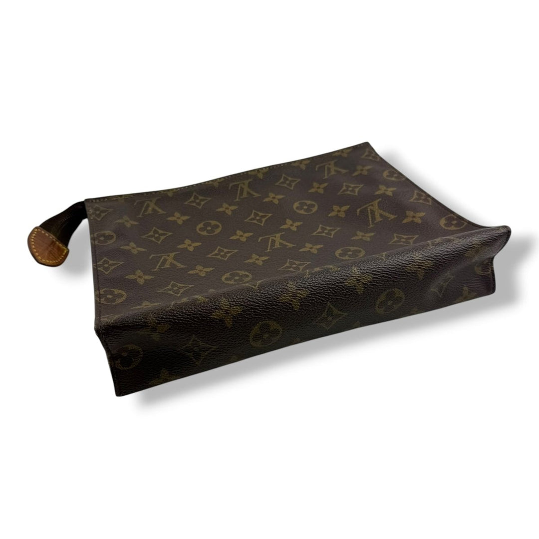 Louis Vuitton Vintage Brown Monogram Toiletry Pouch 26 Bag - Lux Central