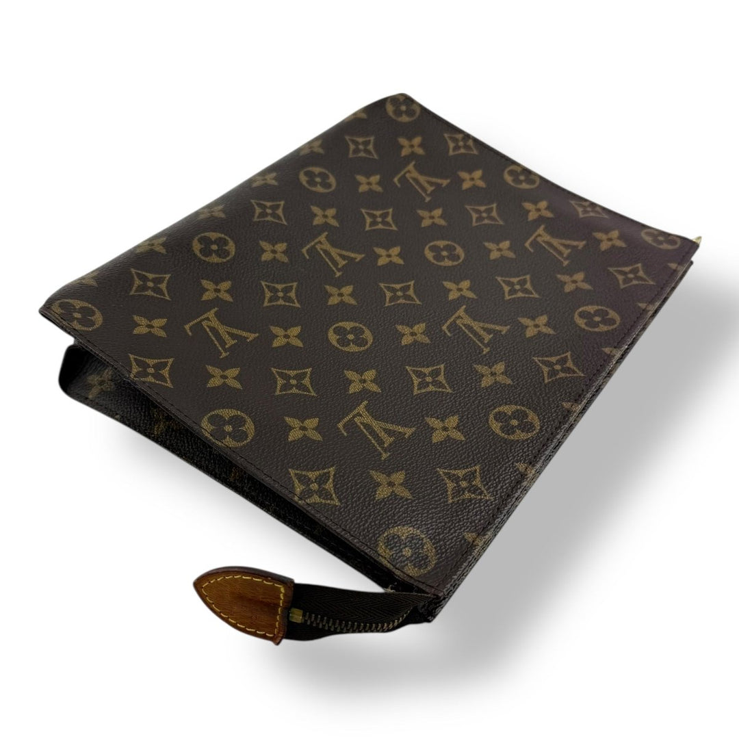 Louis Vuitton Vintage Brown Monogram Toiletry Pouch 26 Bag - Lux Central