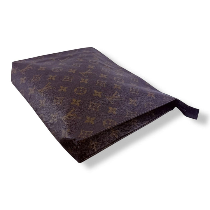 Louis Vuitton Vintage Brown Monogram Toiletry Pouch 26 Bag - Lux Central
