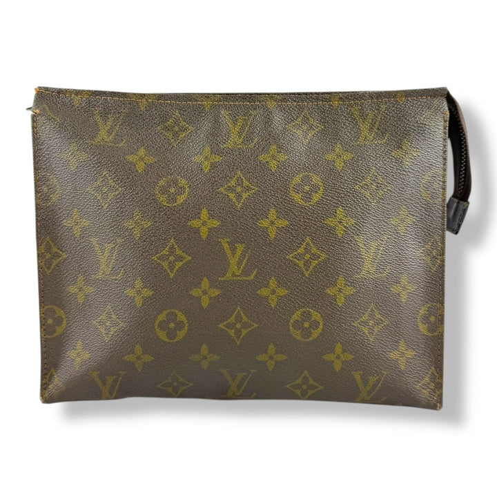 Louis Vuitton Vintage Brown Monogram Toiletry Pouch 26 Bag - Lux Central