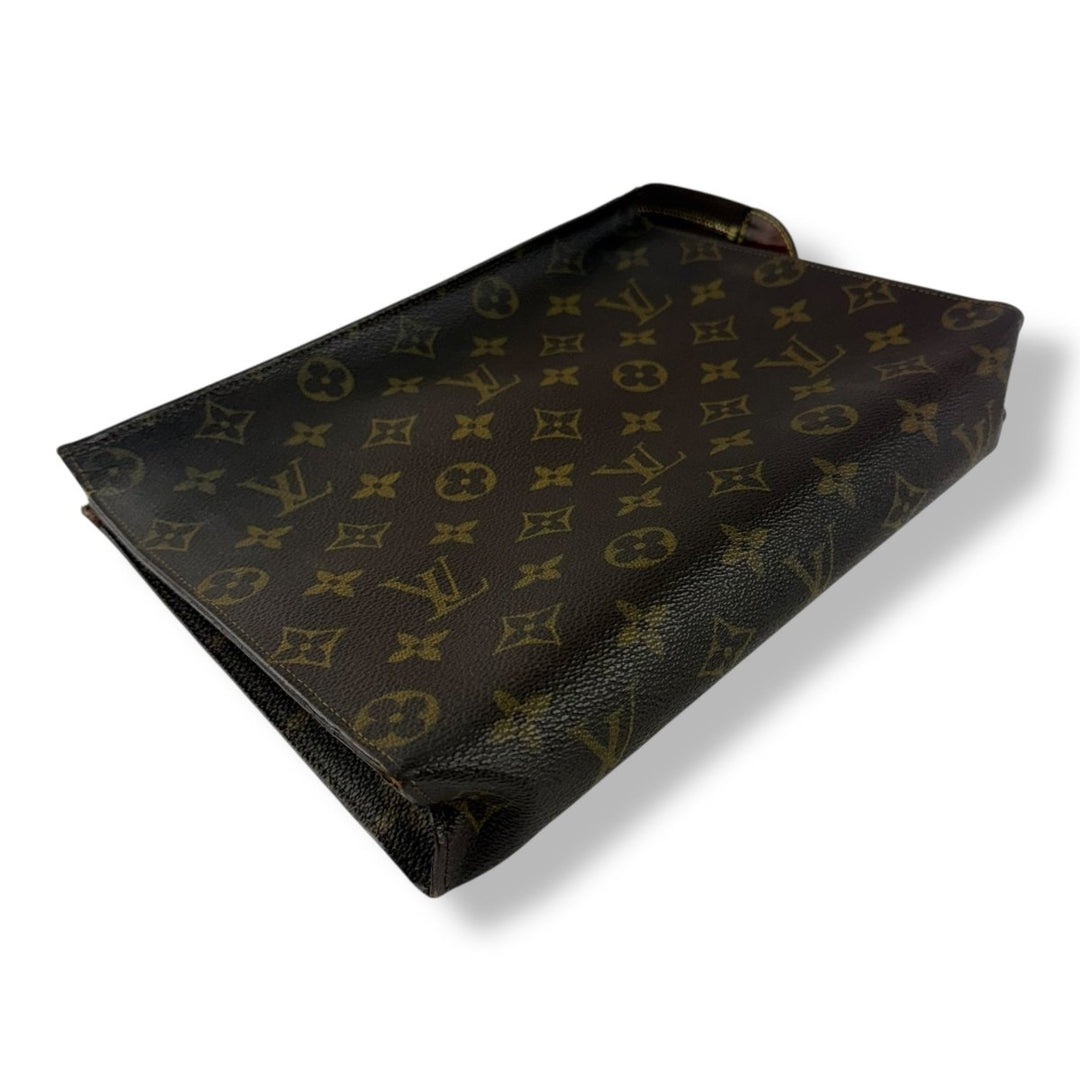 Louis Vuitton Vintage Brown Monogram Toiletry Pouch 26 Bag - Lux Central