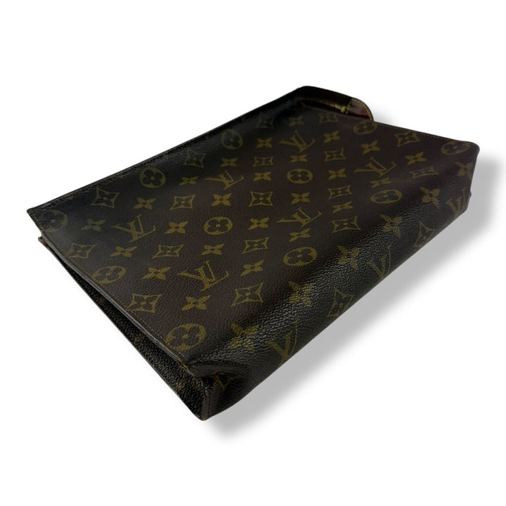 Louis Vuitton Vintage Brown Monogram Toiletry Pouch 26 Bag - Lux Central