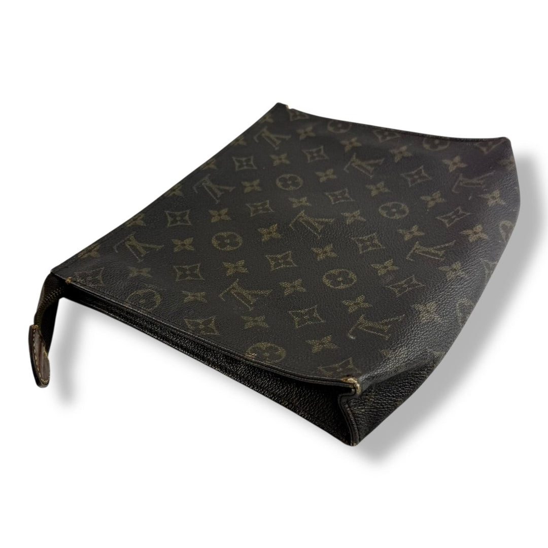 Louis Vuitton Vintage Brown Monogram Toiletry Pouch 26 Bag - Lux Central