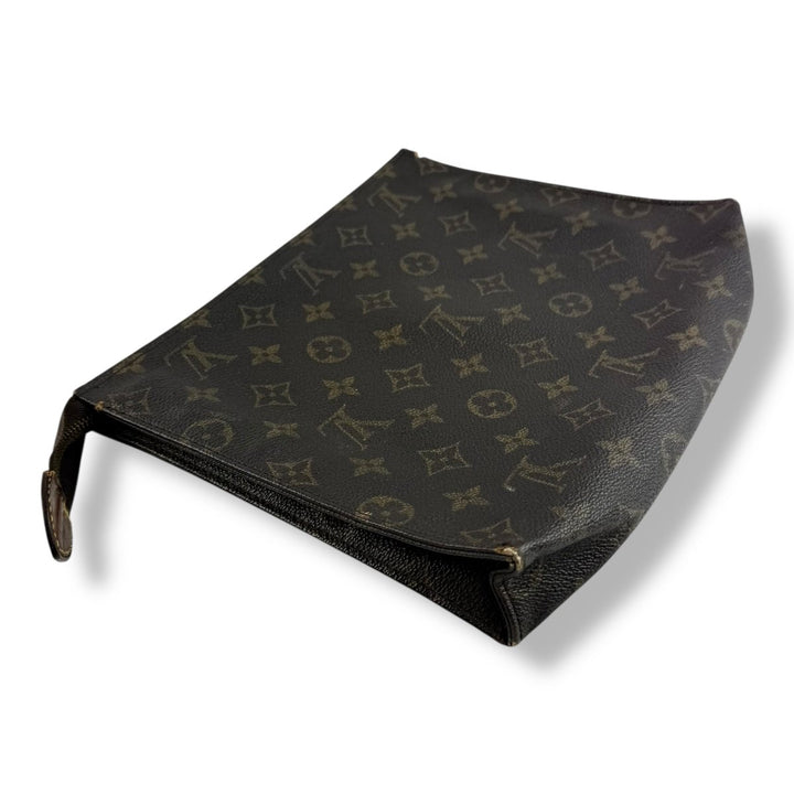 Louis Vuitton Vintage Brown Monogram Toiletry Pouch 26 Bag - Lux Central