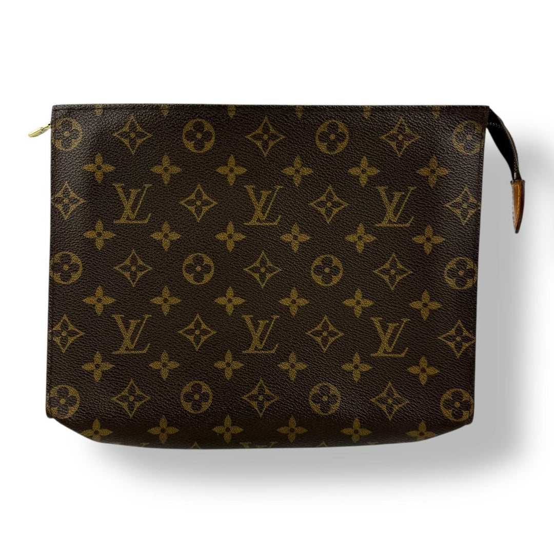 Louis Vuitton Vintage Brown Monogram Toiletry Pouch 26 Bag - Lux Central
