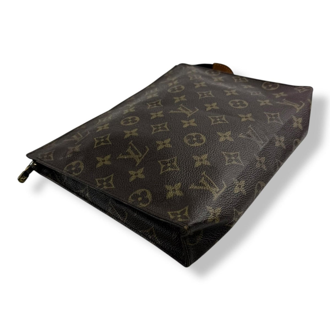 Louis Vuitton Vintage Brown Monogram Toiletry Pouch 26 Bag - Lux Central
