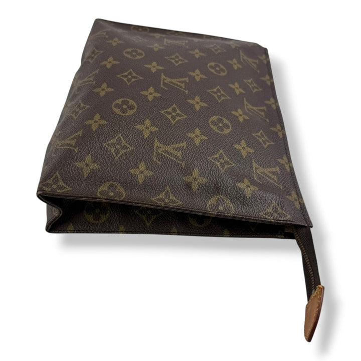 Louis Vuitton Vintage Brown Monogram Toiletry Pouch 26 Bag - Lux Central