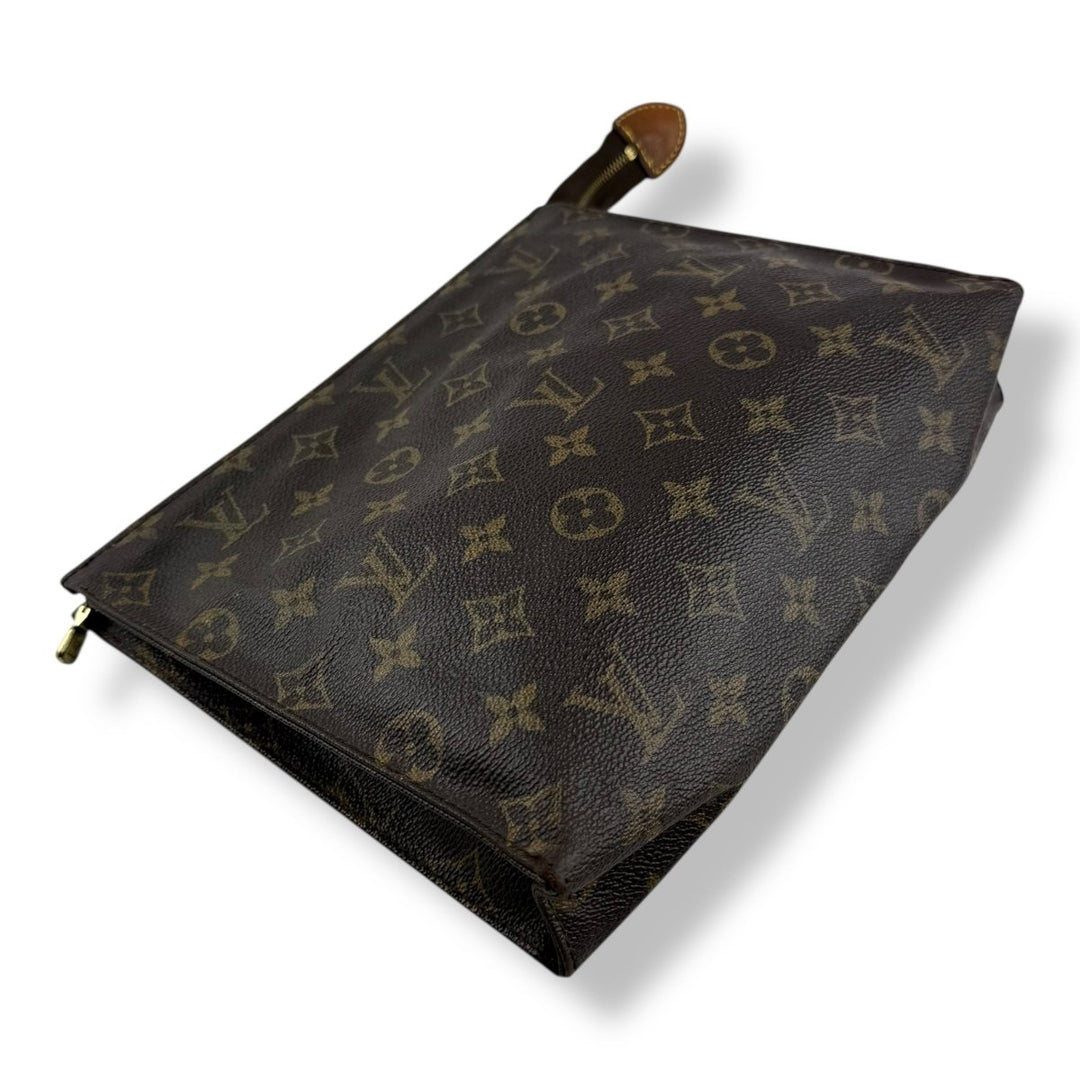 Louis Vuitton Vintage Brown Monogram Toiletry Pouch 26 Bag - Lux Central