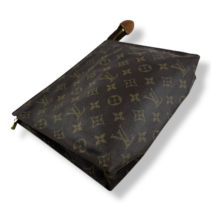 Louis Vuitton Vintage Brown Monogram Toiletry Pouch 26 Bag - Lux Central