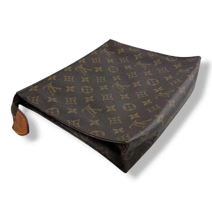 Louis Vuitton Vintage Brown Monogram Toiletry Pouch 26 Bag - Lux Central