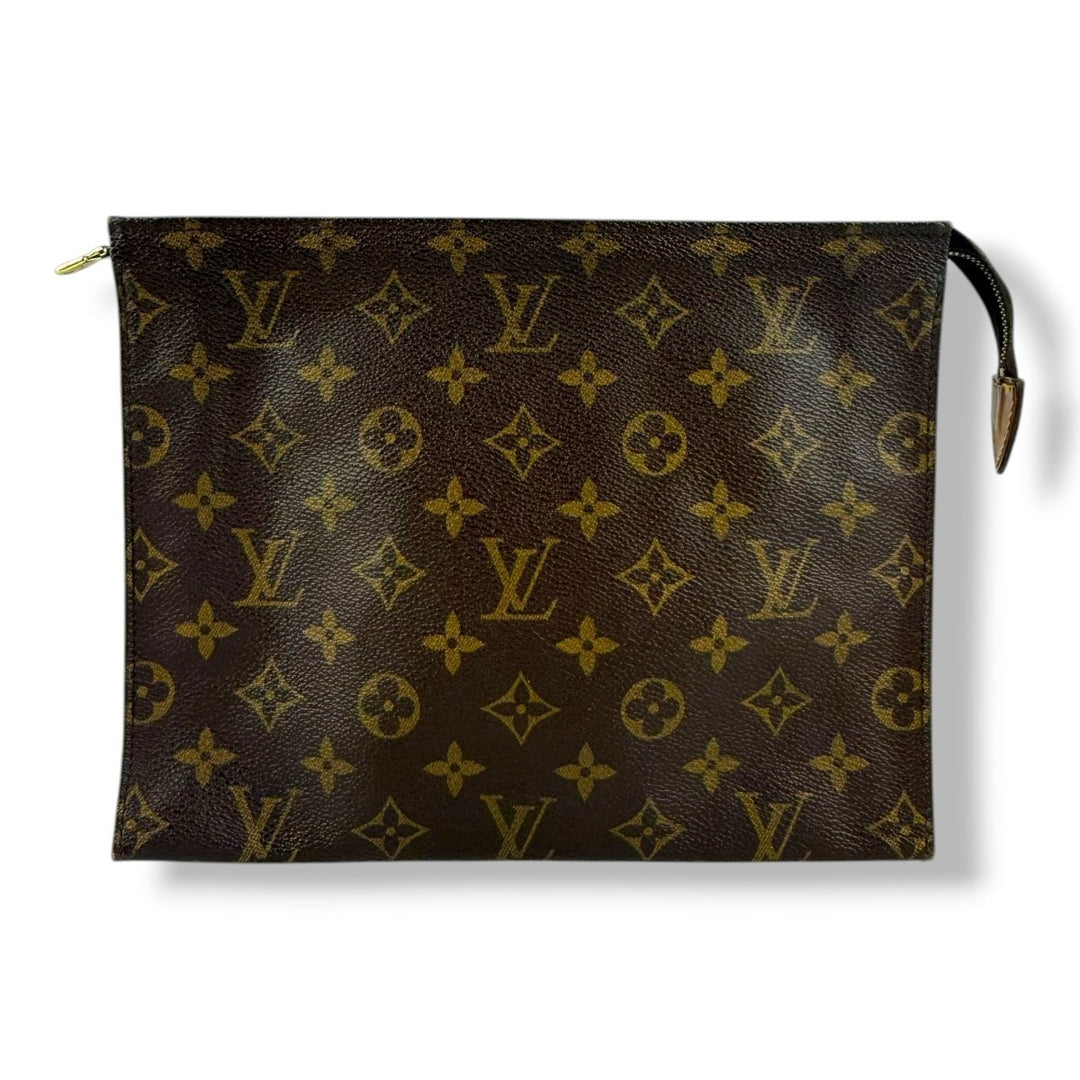 Louis Vuitton Vintage Brown Monogram Toiletry Pouch 26 Bag - Lux Central