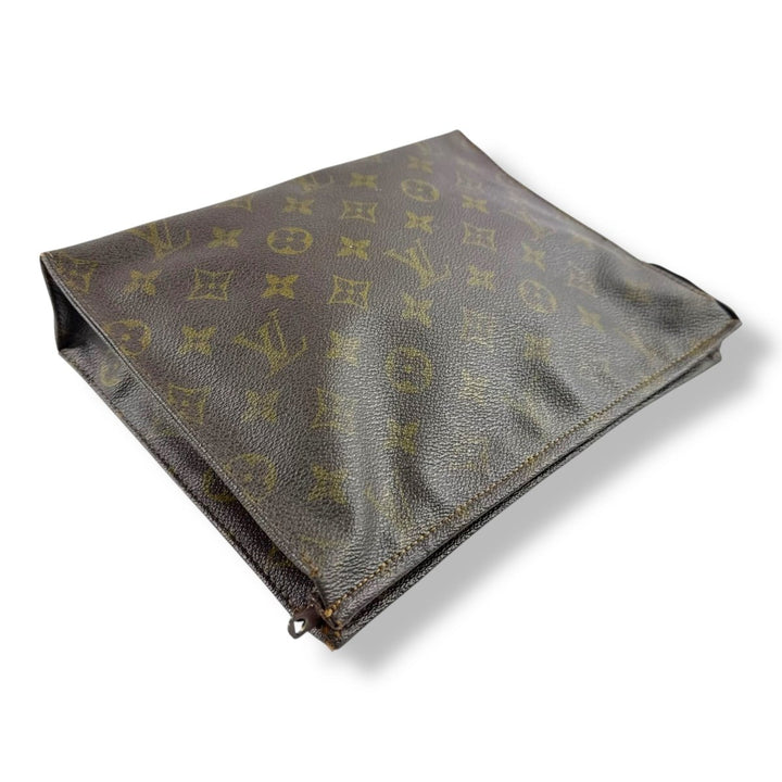 Louis Vuitton Vintage Brown Monogram Toiletry Pouch 26 Bag - Lux Central