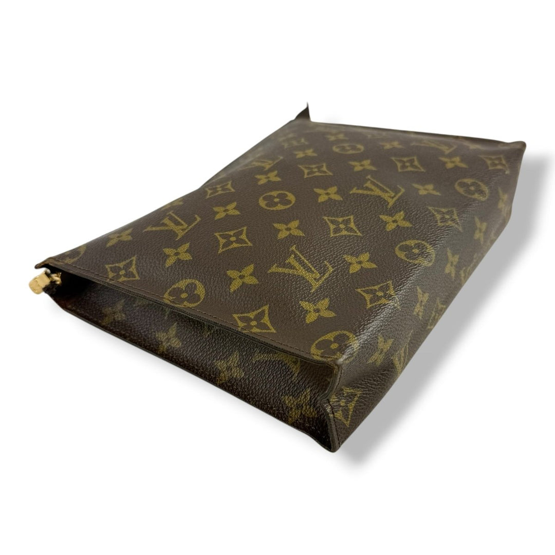 Louis Vuitton Vintage Brown Monogram Toiletry Pouch 26 Bag - Lux Central