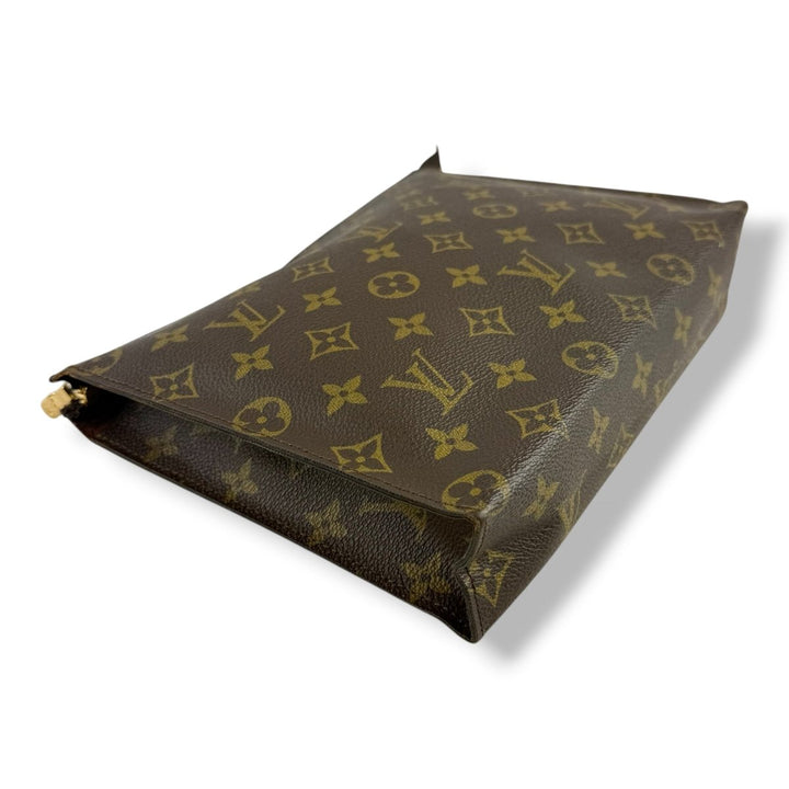 Louis Vuitton Vintage Brown Monogram Toiletry Pouch 26 Bag - Lux Central