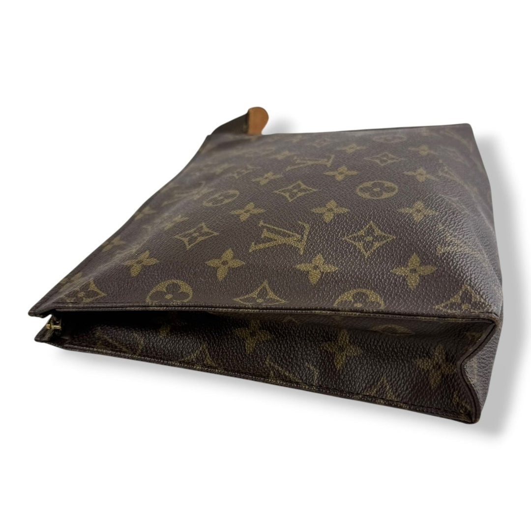 Louis Vuitton Vintage Brown Monogram Toiletry Pouch 26 Bag - Lux Central