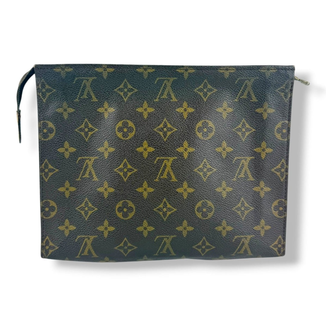 Louis Vuitton Vintage Brown Monogram Toiletry Pouch 26 Bag - Lux Central