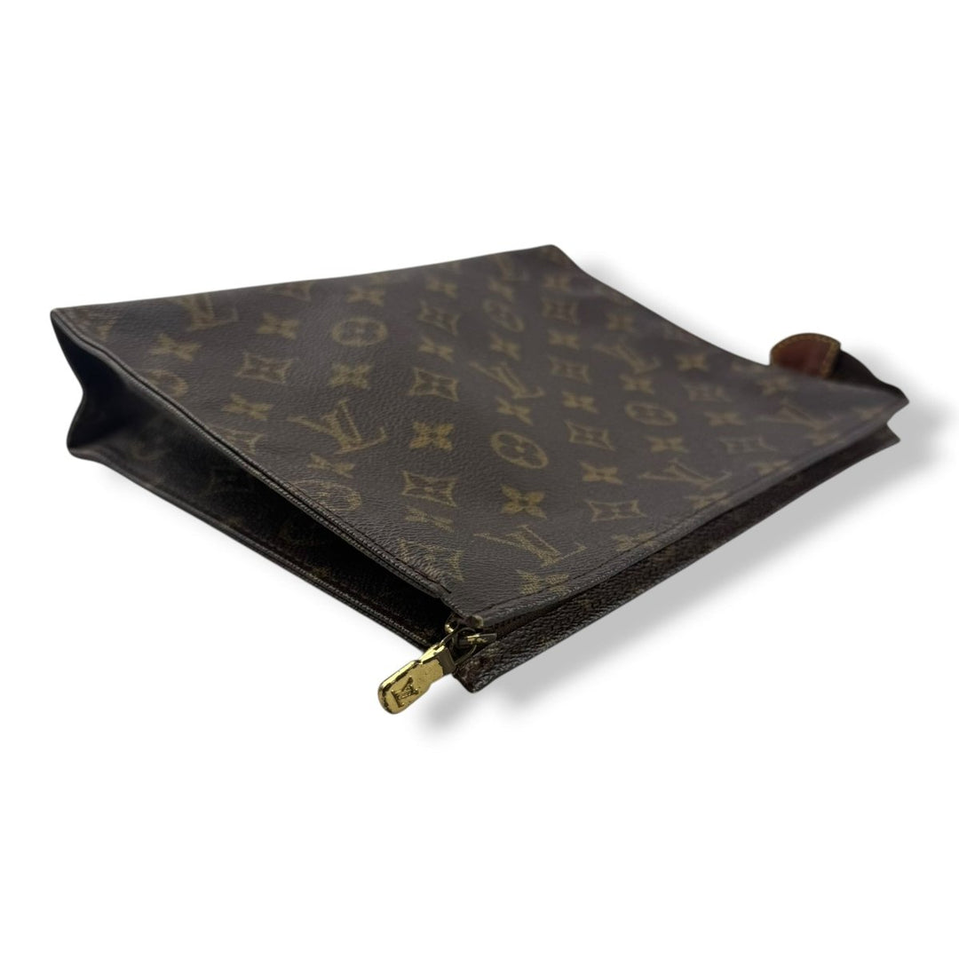 Louis Vuitton Vintage Brown Monogram Toiletry Pouch 26 Bag - Lux Central