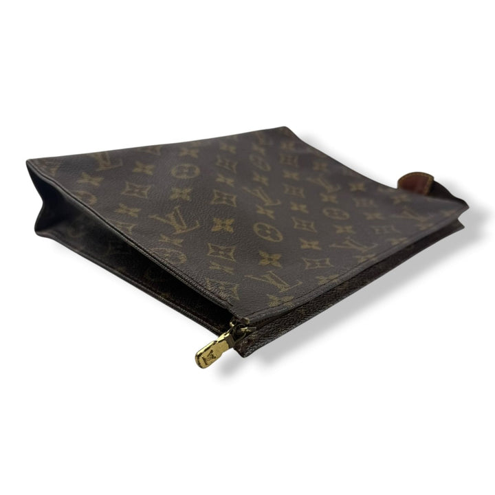 Louis Vuitton Vintage Brown Monogram Toiletry Pouch 26 Bag - Lux Central
