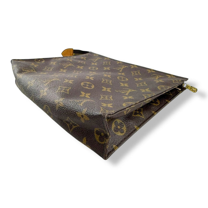 Louis Vuitton Vintage Brown Monogram Toiletry Pouch 26 Bag - Lux Central