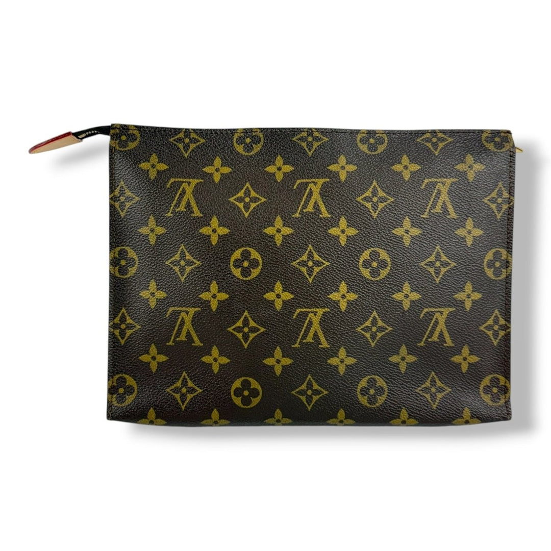 Louis Vuitton Vintage Brown Monogram Toiletry Pouch 26 Bag - Lux Central