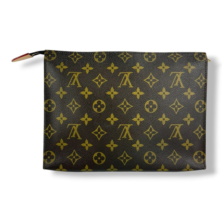 Louis Vuitton Vintage Brown Monogram Toiletry Pouch 26 Bag - Lux Central