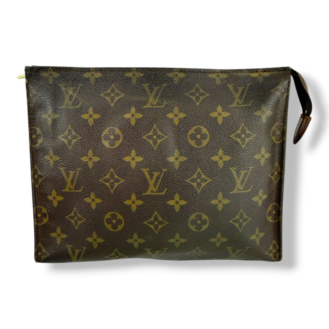 Louis Vuitton Vintage Brown Monogram Toiletry Pouch 26 Bag - Lux Central