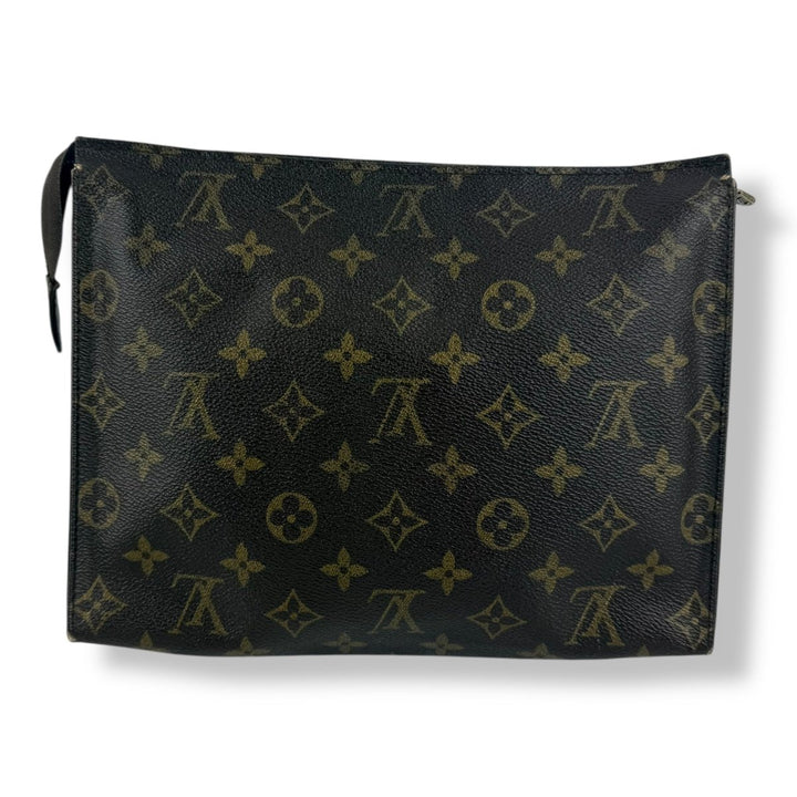 Louis Vuitton Vintage Brown Monogram Toiletry Pouch 26 Bag - Lux Central