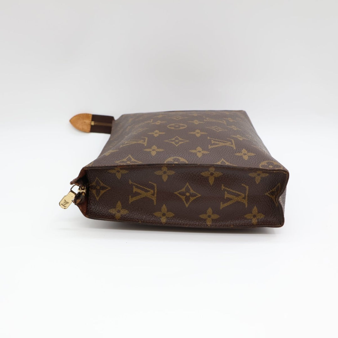 Louis Vuitton Vintage Brown Monogram Toiletry Pouch 26 Bag - Lux Central