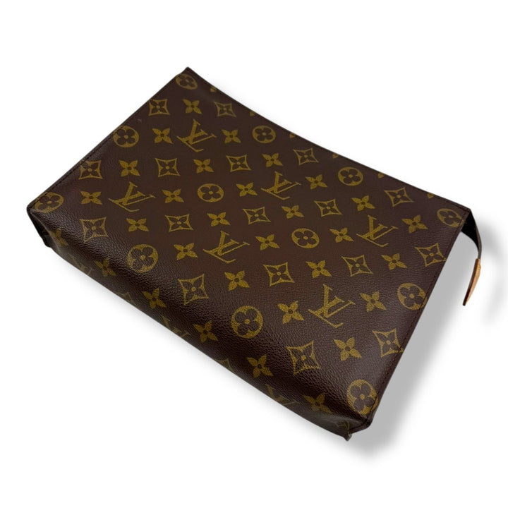 Louis Vuitton Vintage Brown Monogram Toiletry Pouch 26 Bag - Lux Central