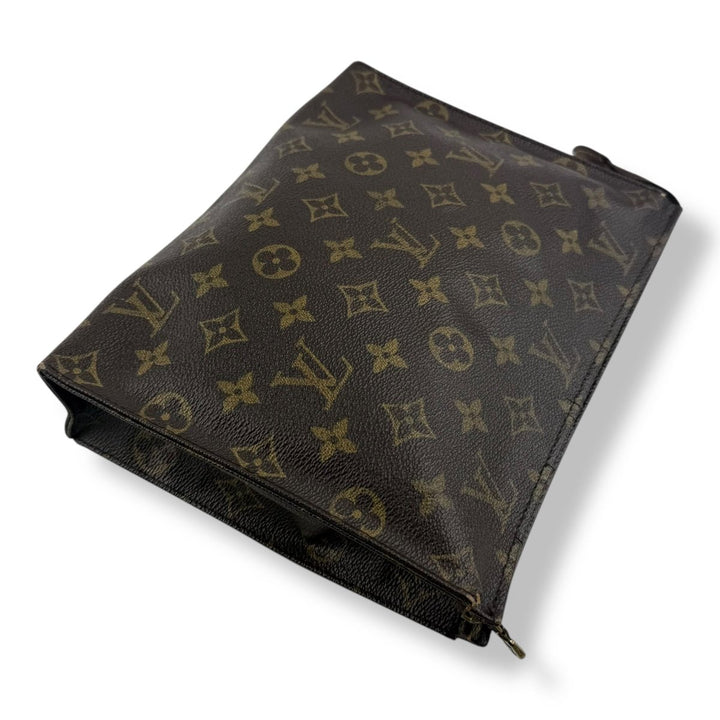 Louis Vuitton Vintage Brown Monogram Toiletry Pouch 26 Bag - Lux Central