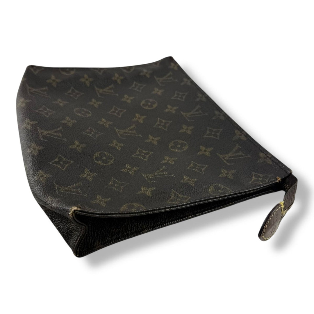 Louis Vuitton Vintage Brown Monogram Toiletry Pouch 26 Bag - Lux Central