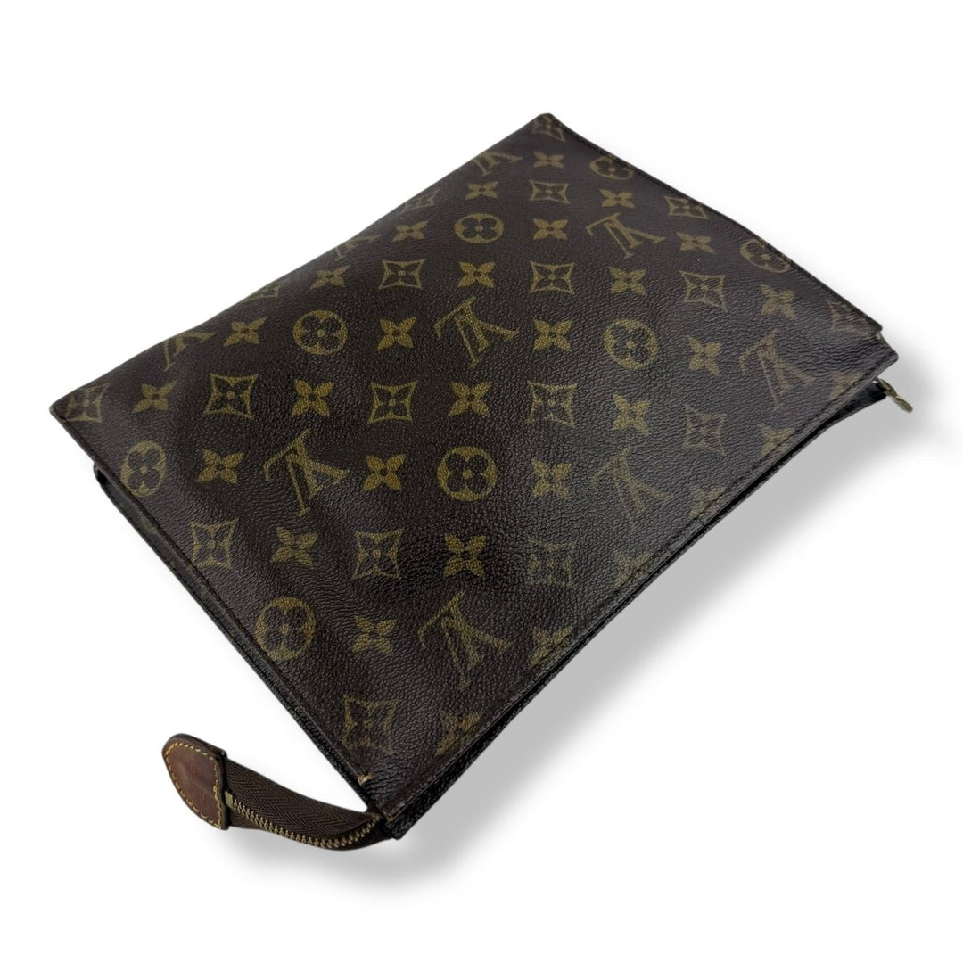 Louis Vuitton Vintage Brown Monogram Toiletry Pouch 26 Bag - Lux Central