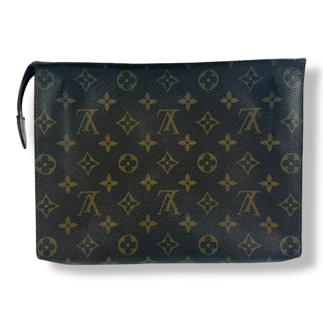 Louis Vuitton Vintage Brown Monogram Toiletry Pouch 26 Bag - Lux Central