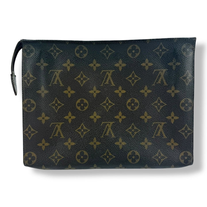 Louis Vuitton Vintage Brown Monogram Toiletry Pouch 26 Bag - Lux Central