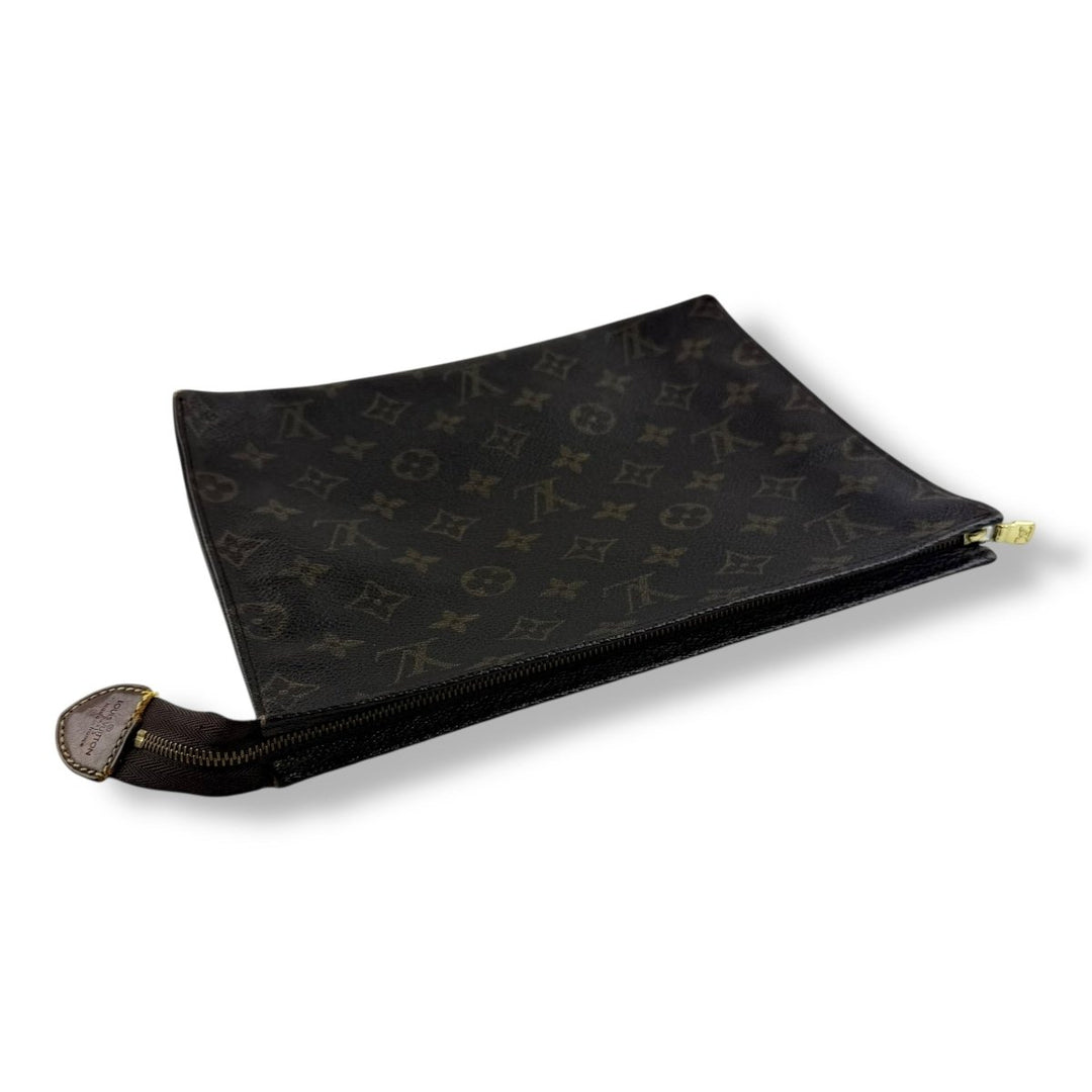 Louis Vuitton Vintage Brown Monogram Toiletry Pouch 26 Bag - Lux Central