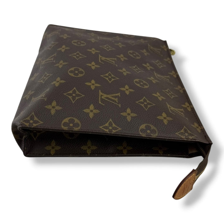 Louis Vuitton Vintage Brown Monogram Toiletry Pouch 26 Bag - Lux Central