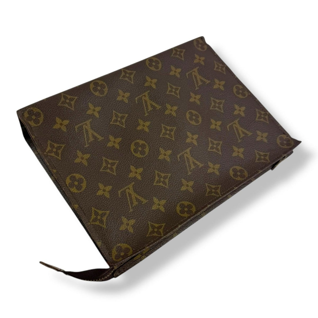 Louis Vuitton Vintage Brown Monogram Toiletry Pouch 26 Bag - Lux Central