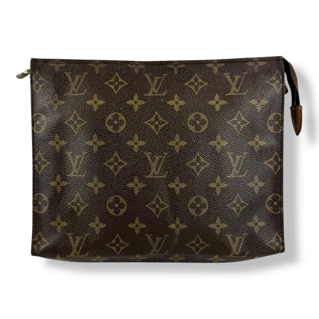 Louis Vuitton Vintage Brown Monogram Toiletry Pouch 26 Bag - Lux Central