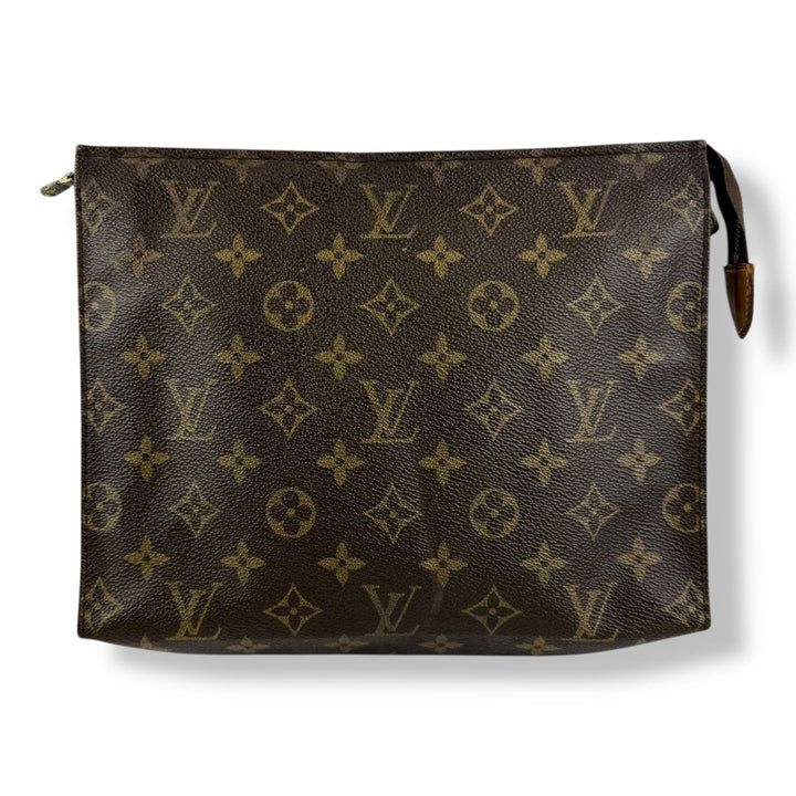 Louis Vuitton Vintage Brown Monogram Toiletry Pouch 26 Bag - Lux Central