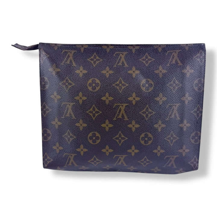 Louis Vuitton Vintage Brown Monogram Toiletry Pouch 26 Bag - Lux Central