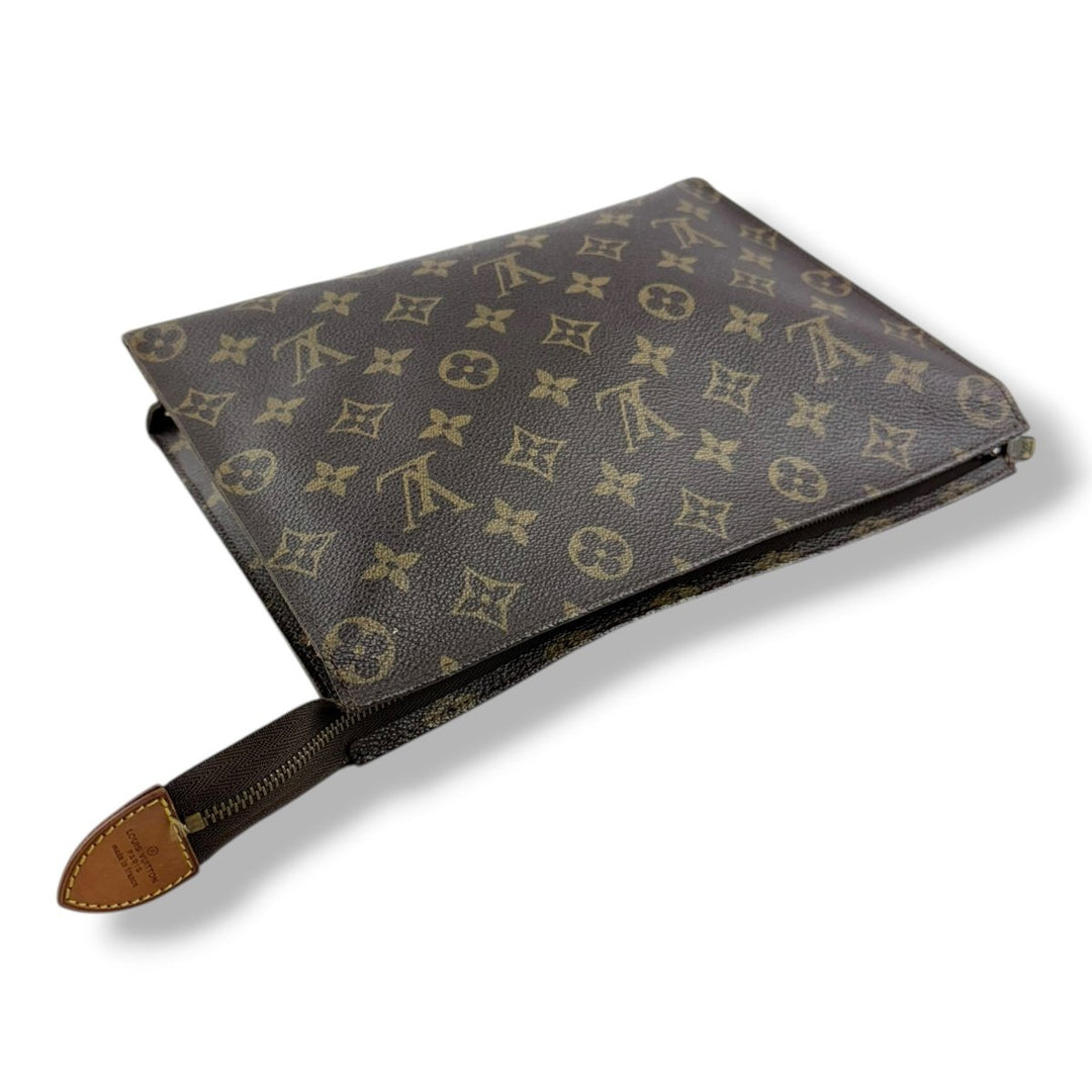 Louis Vuitton Vintage Brown Monogram Toiletry Pouch 26 Bag - Lux Central